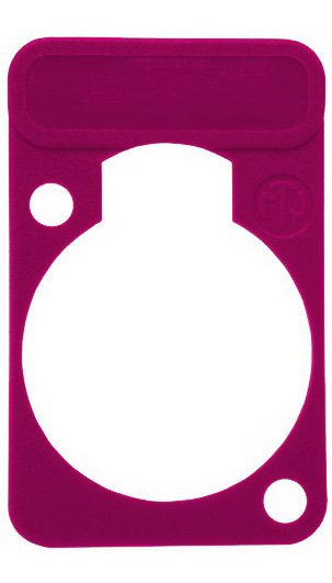 Chassisplatta med etikett, violet