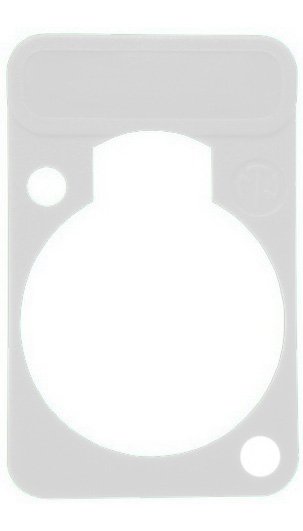 Chassis plade med label, vit