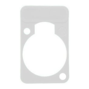 Chassis plade med label, vit
