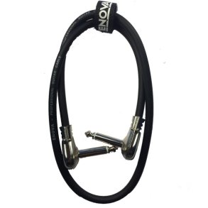 Enova vinkel jack flad kabel til pedalboard 0,4 meter