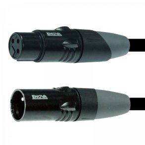 Enova XLR kabel 3-pin analog og AES DMX 4 meter