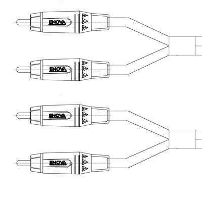 Enova stereo phono kabel RCA - RCA
