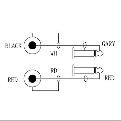 Enova adapterkabel 2 x jack til 2 x Phono