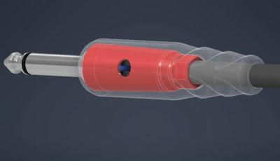 Enova Nxt super fleksibel instrument kabel  6,3 mm mono jack