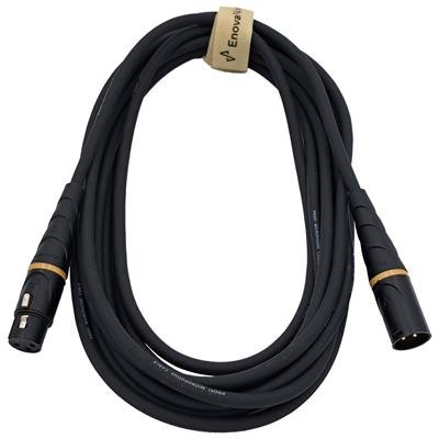 Enova Nxt XLR mikrofonkabel analog sorte stik med guld kontakter