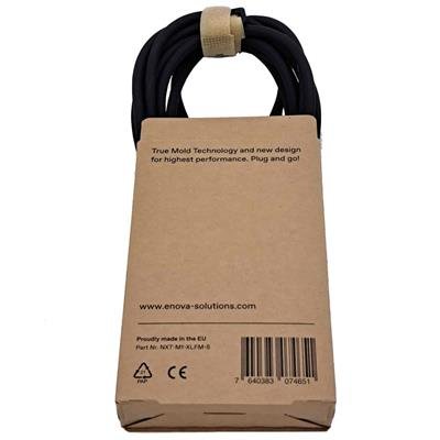 Enova Nxt XLR mikrofonkabel analog sorte stik med guld kontakter