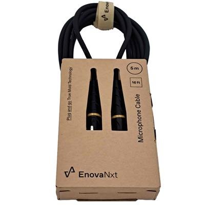 Enova Nxt XLR mikrofonkabel analog sorte stik med guld kontakter