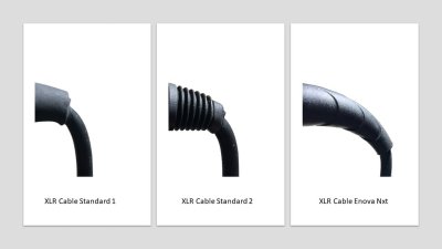 Enova Nxt XLR mikrofonkabel analog sorte stik med guld kontakter