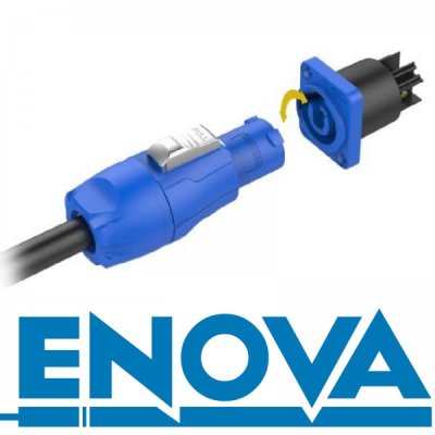 Enova Power input kabel stik, Bl�