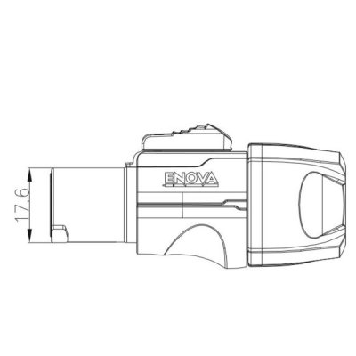 Enova Power input kabel stik, Bl
