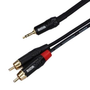 Enova minijack adapter kabel minijack til 2 x Phono