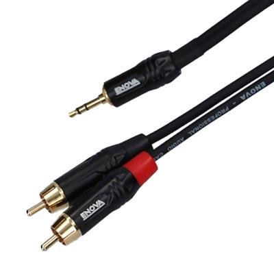 Enova minijack adapter kabel minijack til 2 x Phono 