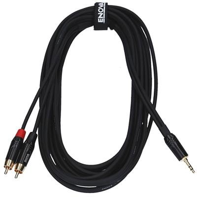 Enova minijack adapter kabel minijack til 2 x Phono 