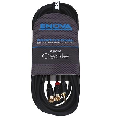 Enova minijack adapter kabel minijack til 2 x Phono 