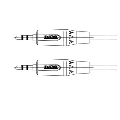 Enova minijack kabel 3,5 mm 3 pol stereo