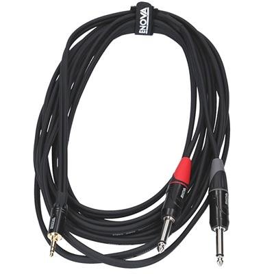 Enova minijack adapter kabel minijack til 2 x jack