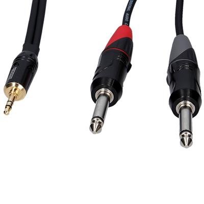 Enova minijack adapter kabel minijack til 2 x jack