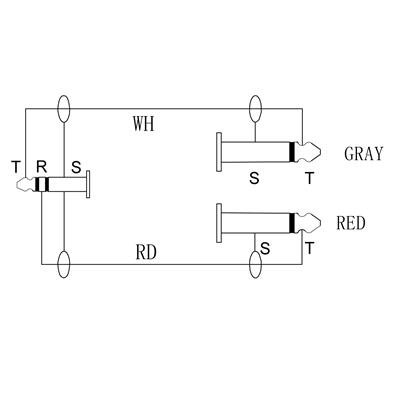 Enova minijack adapter kabel minijack til 2 x jack