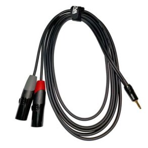 Enova adapter kabel MiniJack > 2 x XLR han