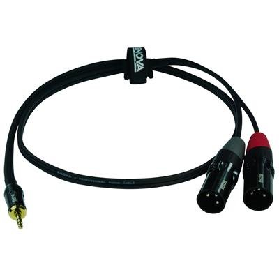 Enova adapter kabel MiniJack > 2 x XLR han