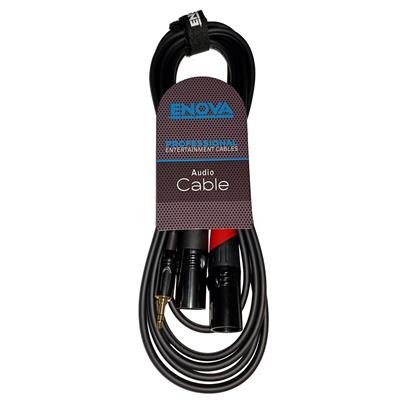 Enova adapter kabel MiniJack > 2 x XLR han