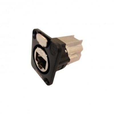 Enova RJ45 chassis gennemf�ring Cat6A, sort