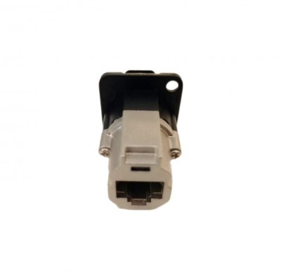 Enova RJ45 chassis gennemf�ring Cat6A, sort