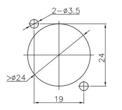 Enova RJ45 chassis gennemf�ring Cat6A, sort