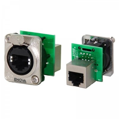 Enova RJ45 chassis gennemfring CAT5E Blank