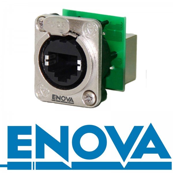 Enova RJ45 chassis gennemfring CAT5E Blank