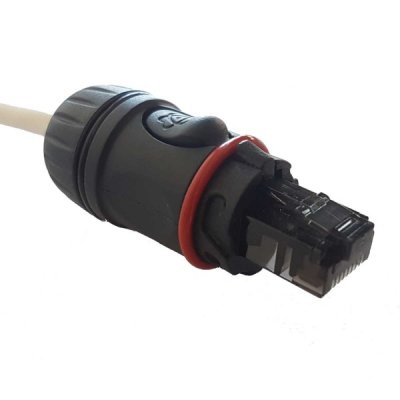 Enova RJ45 kabelhus Ethernet, Sort