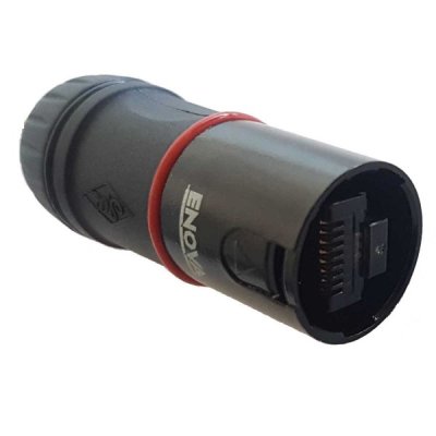 Enova RJ45 kabelhus Ethernet, Sort