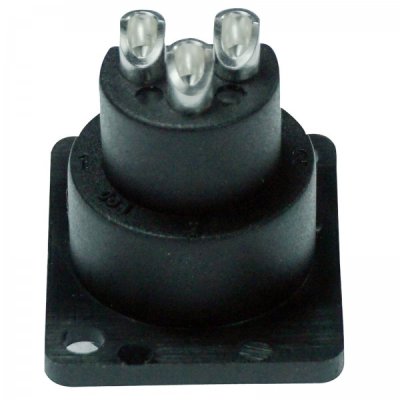 Enova 3 pol hun 3-Pin XLR chassis stik, sort IP67 Outdoor