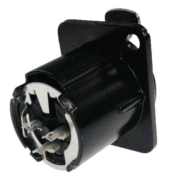 Enova 3 pol hun 3-Pin XLR chassis stik, sort