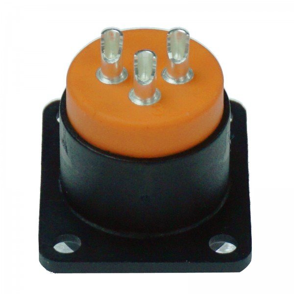 Enova 3 pol han 3-Pin XLR chassis stik, sort IP67 Outdoor