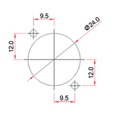 Enova 5-Pin XLR hun chassis stik, sort