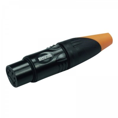 Enova 5 pol hun XLR kabel stik, sort IP67 Outdoor