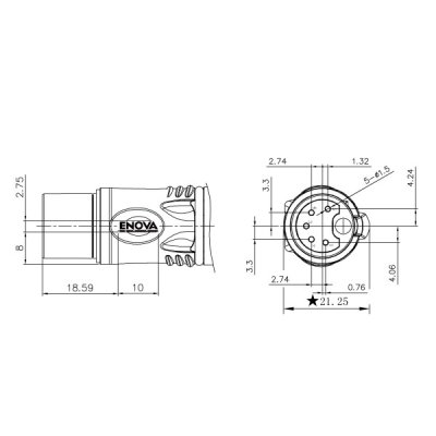 Enova 5 pol hun XLR kabel stik, sort IP67 Outdoor