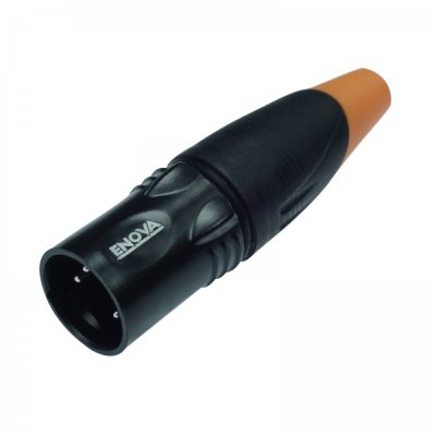 Enova 5 pol han XLR kabel stik, sort IP67 Outdoor
