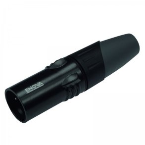 Enova 5 pol han XLR kabel stik, sort