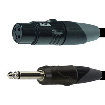 Enova mikrofonkabel XLR hun til monojack