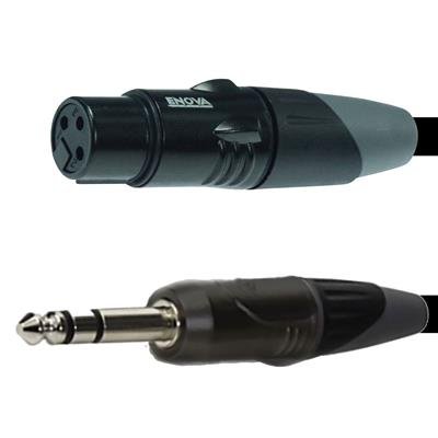 Enova mikrofonkabel XLR hun til stereo jack