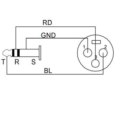Enova mikrofonkabel XLR hun til stereo jack 