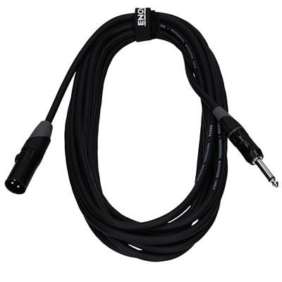 Enova mikrofonkabel XLR han til mono jack