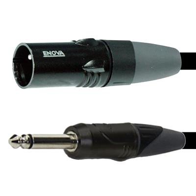 Enova mikrofonkabel XLR han til mono jack