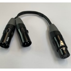Nexum Cable XLR splitkabel fra Hun XLR til 2 x XLR Han