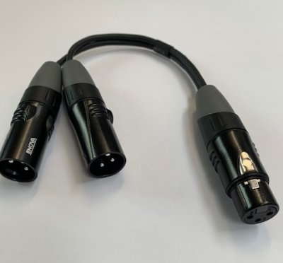 Nexum Cable XLR split kabel fra Hun XLR til 2 x XLR Han