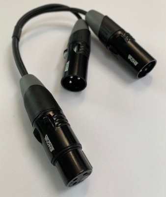 Nexum Cable XLR split kabel fra Hun XLR til 2 x XLR Han