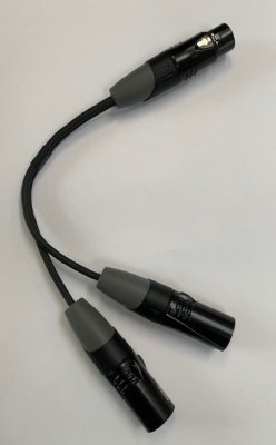 Nexum Cable XLR splitkabel fra Hun XLR til 2 x XLR Han