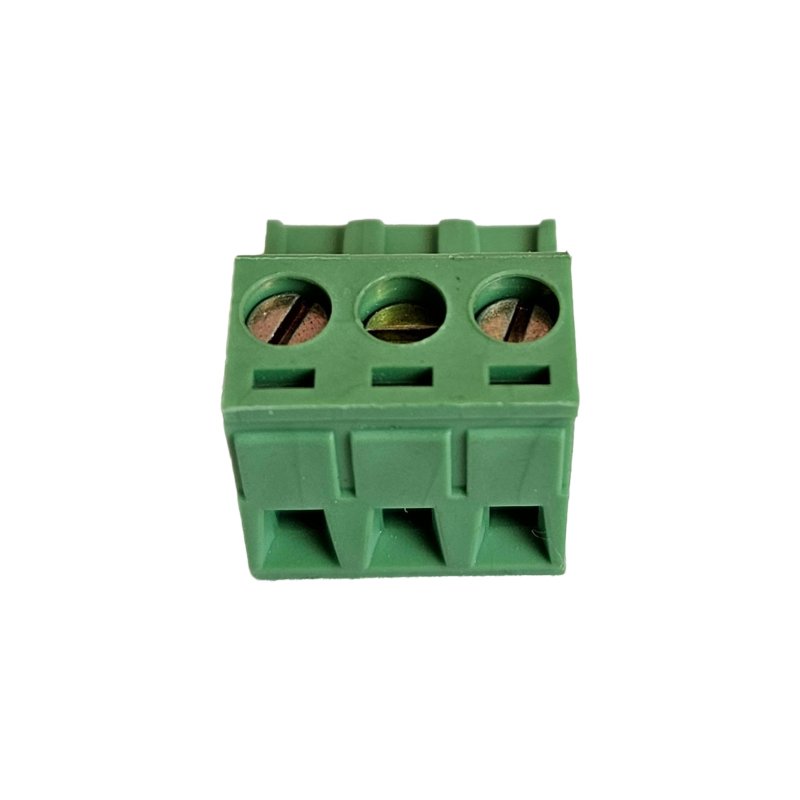 Euroblock stik 3 terminaler 5 mm, pr. styk